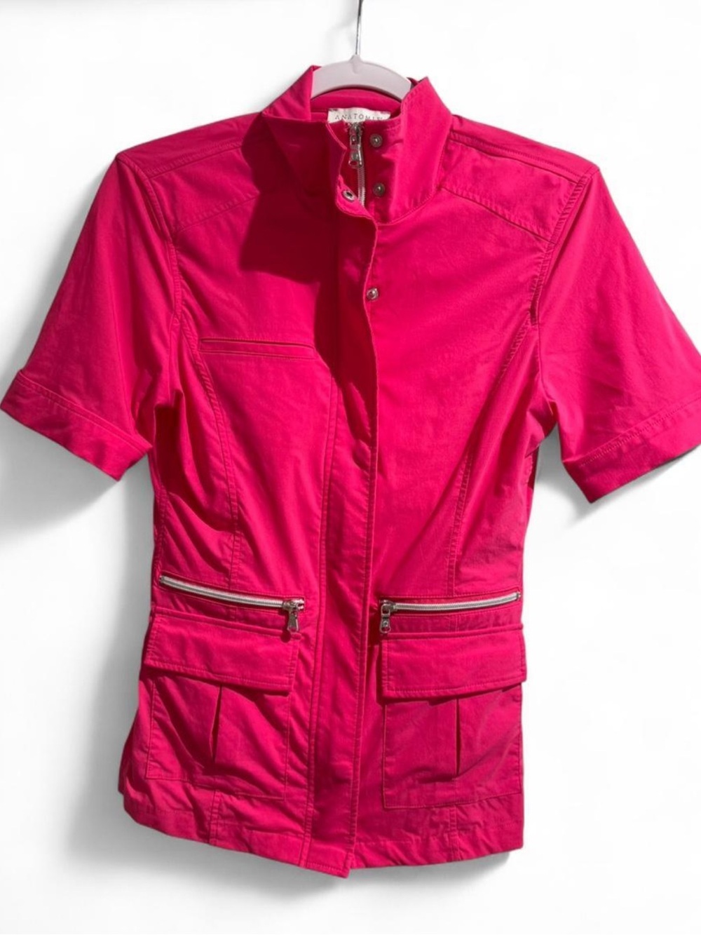 Anatomie Bright Pink Short-Sleeve Utility Jacket